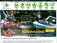 Tablet Screenshot of cancunpromotion.com